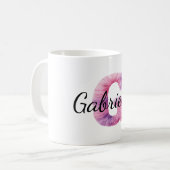 Mug Rose Violet Cozy G Nom  (Devant gauche)
