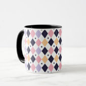 Mug Rose violet diamant avec araignée (Devant gauche)