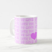 Mug Rose - Violet Saint-Valentin (Devant gauche)