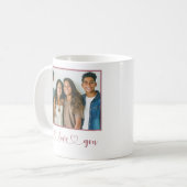 Mug Rose - We Love You - Fête des Mères Photo (Devant gauche)