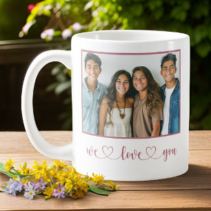 Mug Rose - We Love You - Fête des Mères Photo