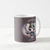 Mug Rose Whimsical "Dream Big" Petit Dragon (Devant droit)