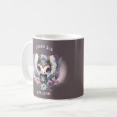 Mug Rose Whimsical "Dream Big" Petit Dragon (Devant gauche)