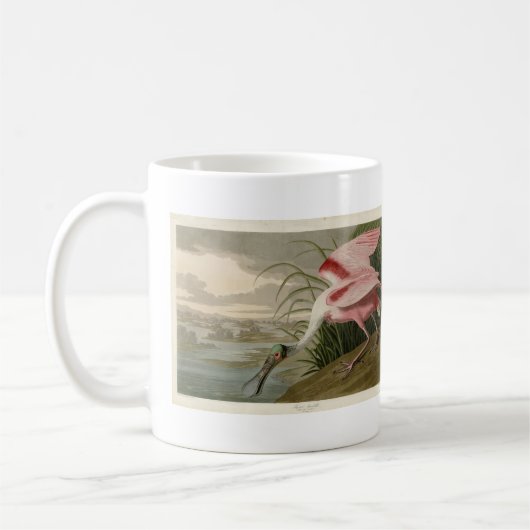 Mug Roseate Spoonbill from Audubon's Birds of America (Gauche)
