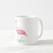 Mug Roseate Spoonbill oiseaux espèces aquarelle art (Devant droit)