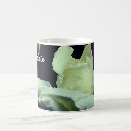 Mug Rosebud après la pluie Personnalisé (Centre)
