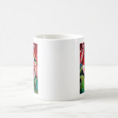 Mug Rosebud rose aquarelle peinture art fleur (Centre)