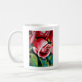 Mug Rosebud rose aquarelle peinture art fleur (Gauche)