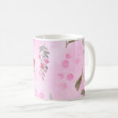 Mug Rosebuds, pois : floral d'été. (Devant droit)