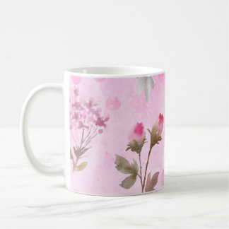 Mug Rosebuds, pois : floral d'été.