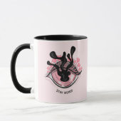 Mug Rosée Goth Oeil Déplaisant Horreur Wicca Restez bi (Gauche)