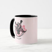 Mug Rosée Goth Oeil Déplaisant Horreur Wicca Restez bi (Devant gauche)