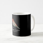 Mug Roselin familier observation des oiseaux graphique (Devant droit)