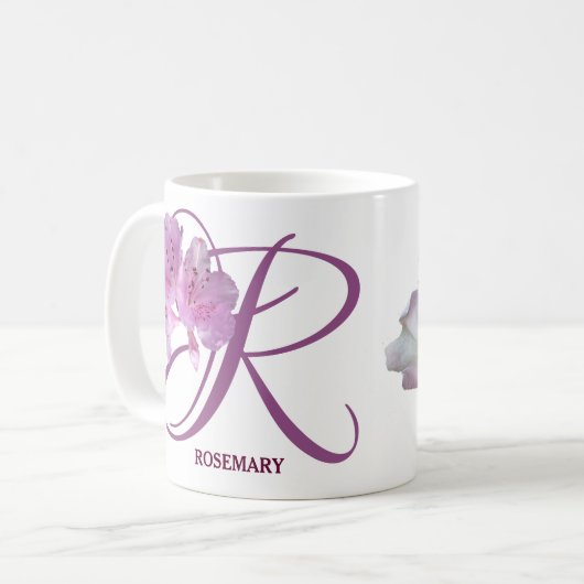 Mug Rosemary nom Rosemary rose fleurs boho (Devant gauche)