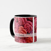 Mug Roses à fleurs roses (Devant gauche)