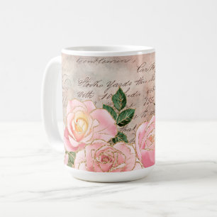 Mug Roses Anciennes & Écriture Antique