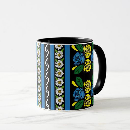 Mug Roses and Castles Floral Patterned (Devant droit)
