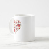 Mug Roses And Skulls Heart Gothic Style Valentine Be M (Devant gauche)