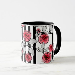 Mug Roses aquarelle