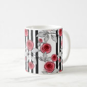 Mug Roses aquarelle (Devant droit)