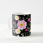 Mug Roses aquarelle (Devant gauche)