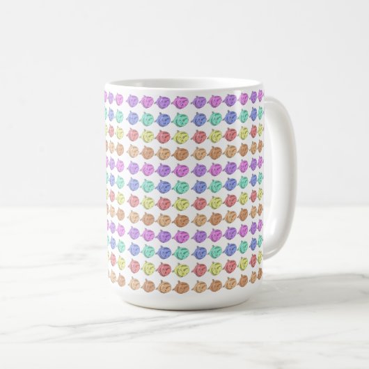 Mug Roses arc-en-ciel (Devant droit)