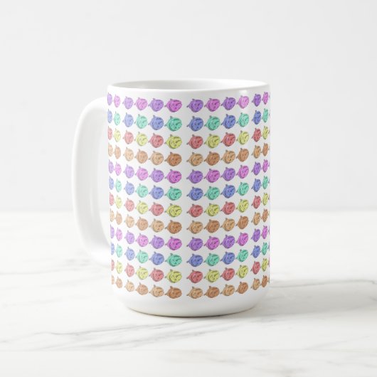 Mug Roses arc-en-ciel (Devant gauche)