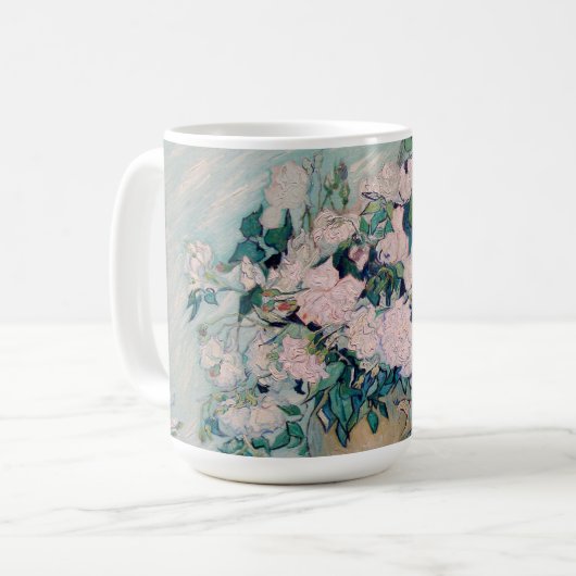Mug Roses blanches-1890-Vincent van Gogh (Devant gauche)