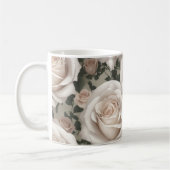 Mug Roses blanches vintages (Gauche)