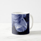 Mug Roses bleus et croix | Musique (Devant droit)