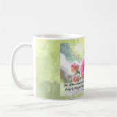 Mug Roses d'aquarelle avec le 3h23 de Romains et 24 (Gauche)