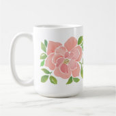 Mug Roses d'aquarelle rose (Gauche)