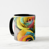 Mug Roses d'arc-en-ciel (Devant gauche)