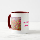 Mug roses de floraison (slogan) (Devant gauche)