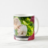 Mug Roses de l'anniversaire du mariage, bandes, photo  (Devant droit)