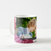 Mug Roses de l'anniversaire du mariage, bandes, photo  (Devant gauche)