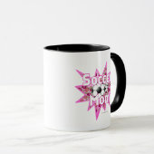 Mug Roses de maman de football (Devant droit)