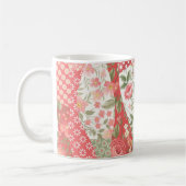 Mug Roses de Patchwork : conception motif transparente (Gauche)