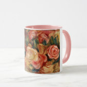 Mug Roses de Renoir Impressionist Painting (Devant droit)