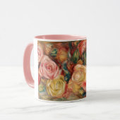 Mug Roses de Renoir Impressionist Painting (Devant gauche)