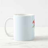 Mug Roses de verre de glace bleu clair rouge (Gauche)