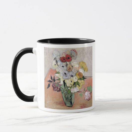 Mug Roses de Vincent van Gogh | et anémones, 1890 (Gauche)