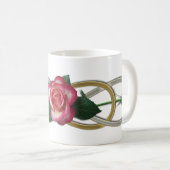 Mug Roses d'or d'argent double infini (Devant droit)