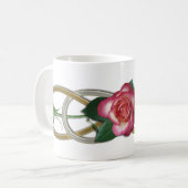 Mug Roses d'or d'argent double infini (Devant gauche)