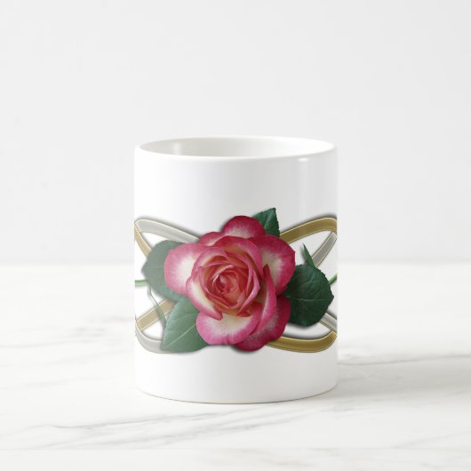 Mug Roses d'or d'argent double infini (Centre)