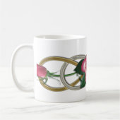 Mug Roses d'or d'argent double infini (Gauche)