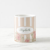 Mug Roses églantier aquarelle monogrammées (Centre)