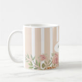Mug Roses églantier aquarelle monogrammées (Gauche)