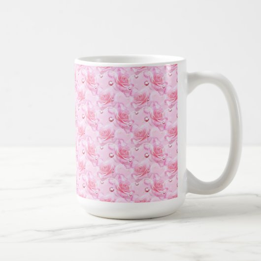 Mug Roses et Coeurs de Mug/Rose (Droite)