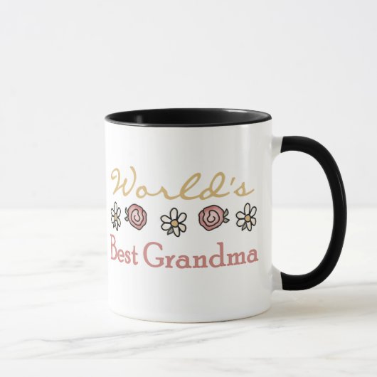Mug Roses et grand-maman du monde de marguerites (Droite)